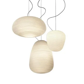 Скандинавские подвесные светильники с молочно-белым стеклянным абажуром, завитушки, кухонные подвесные светильники Luminaria, светильники для домашнего декора в столовой, гостиной